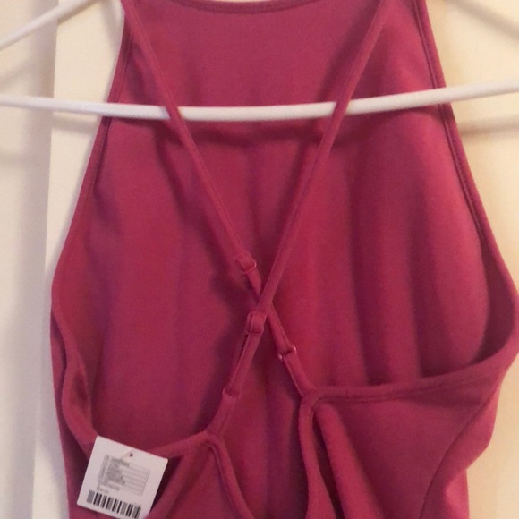 Fuchsia open back midi dress - Picture 3 of 4